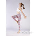 Legging met hoge taille en elastische print voor dames